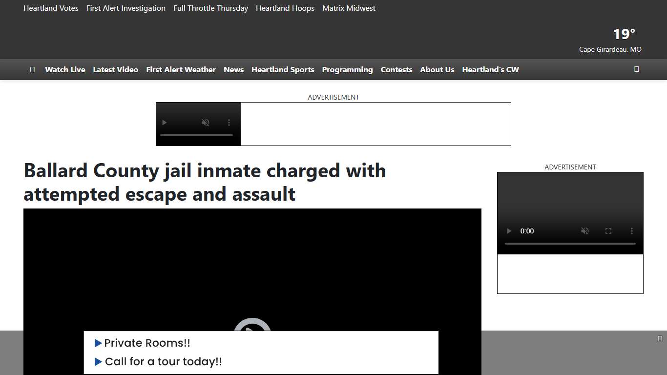 Ballard County jail inmate charged with attempted escape and assault